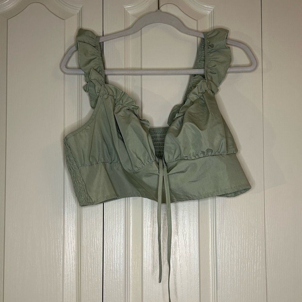 NWOT Plus Size Women’s Ruffle Cropped Top | Size 3X